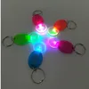 2019 Christmas Gift Novelty Mini Plastic Keychain Key Rings Customized Key Chain Multicolor Changing Led Keyring