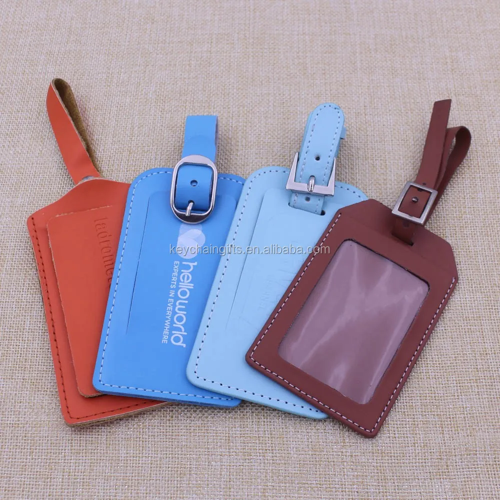 Wholesale Travel Bag Tag Custom Luggage Tag With Material Pu,Genuine ...