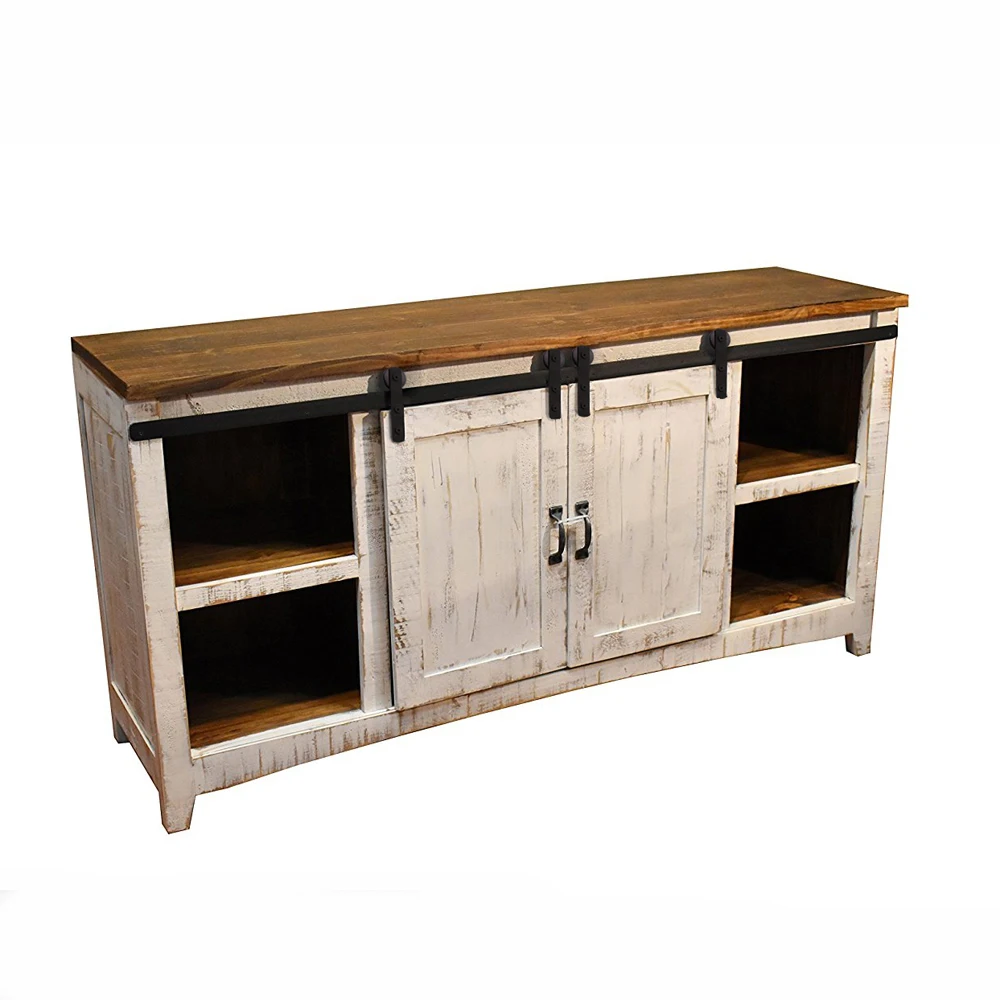 2019 48 60 72 79 Wooden Cabinet Double Sliding Barn Door