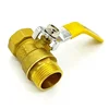 Customer's Ruquirement male-female thread floate small brass mini high pressure gas ball cock valve