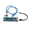 PCIE 009 009S PCI-E 6pin express 1 x to 16 x extender PCI E x16 usb 3.0 riser card