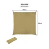Custom made Durable UV Polyester 2x2m Square Shade Sail Color Sand Tent Camping Tarp Sun Shade for Deck