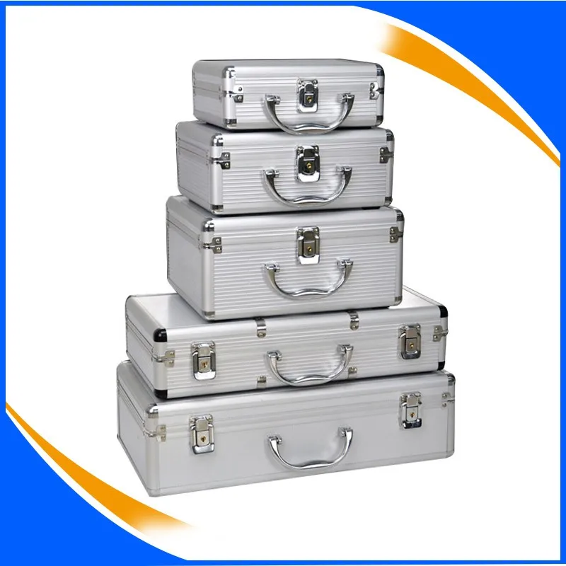 Diecut Foam Four Pistol Aluminum Frame Gun Case Weapon Storage