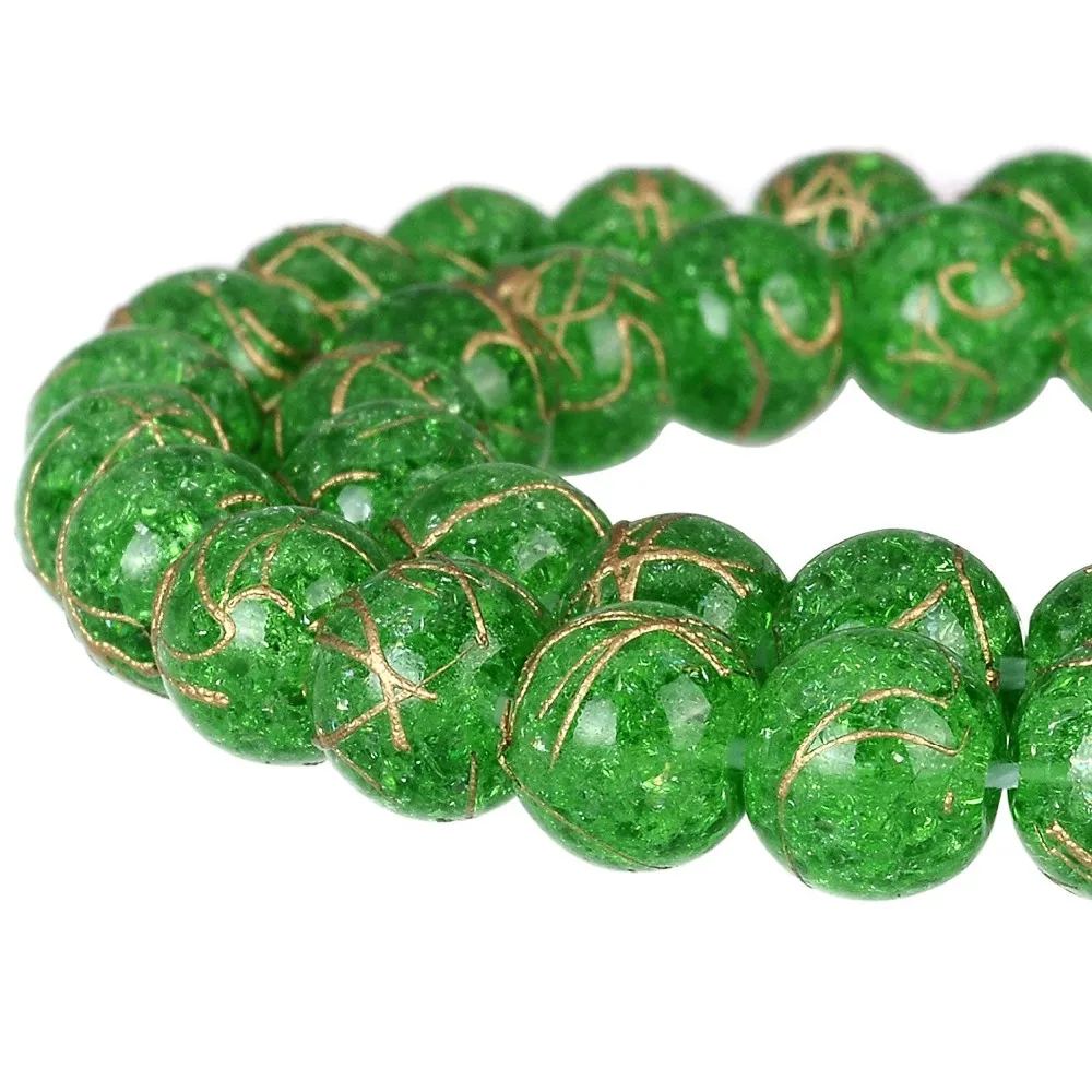 pressed glass beads