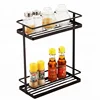 2-Tier Standing Spice Rack Kitchen Cabinet Storage Organizer