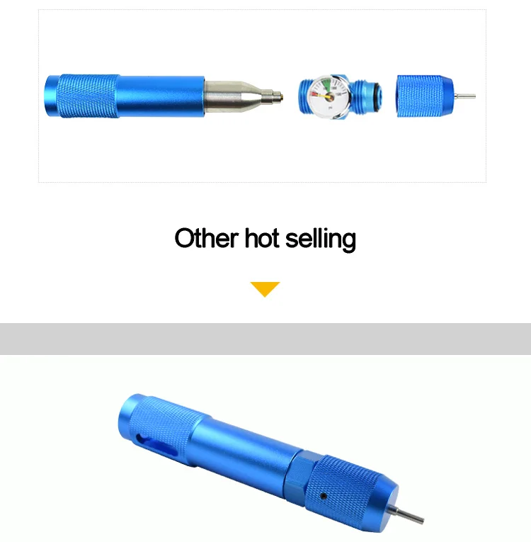 Details about   Refill Charger Adapter Portable 12g CO2 Cartridge Needle Charging Connector HOT