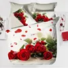 Handmade flower design stock microfiber 3d bed sheet cover