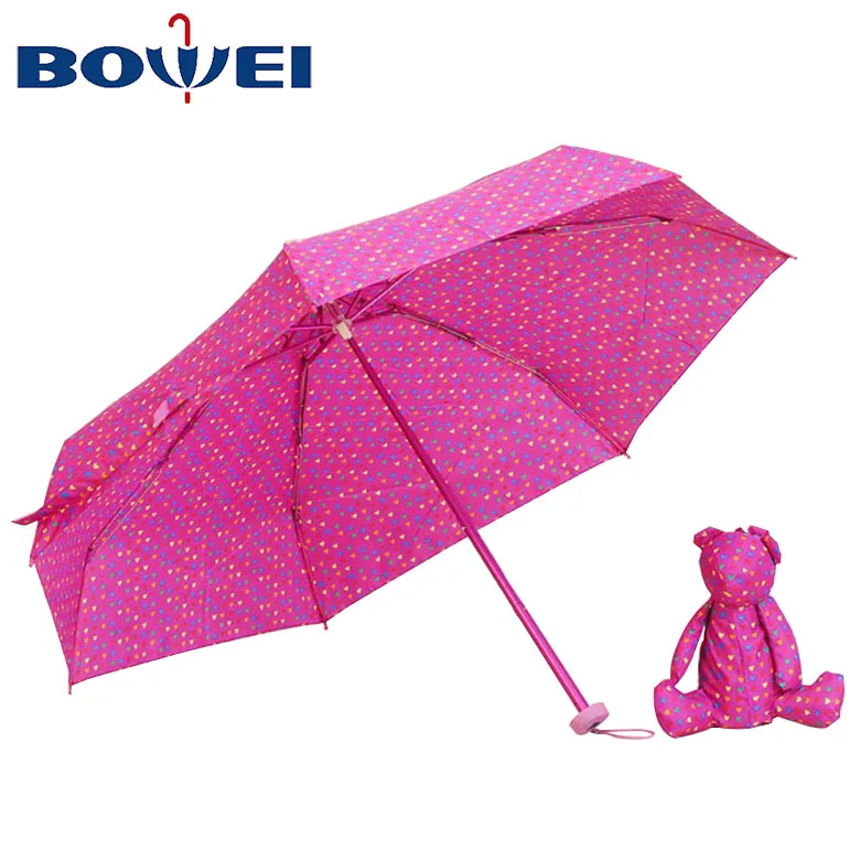 Mini Umbrella Cute Gift Cheap 3 Folding Unique Bunny Easter Umbrella