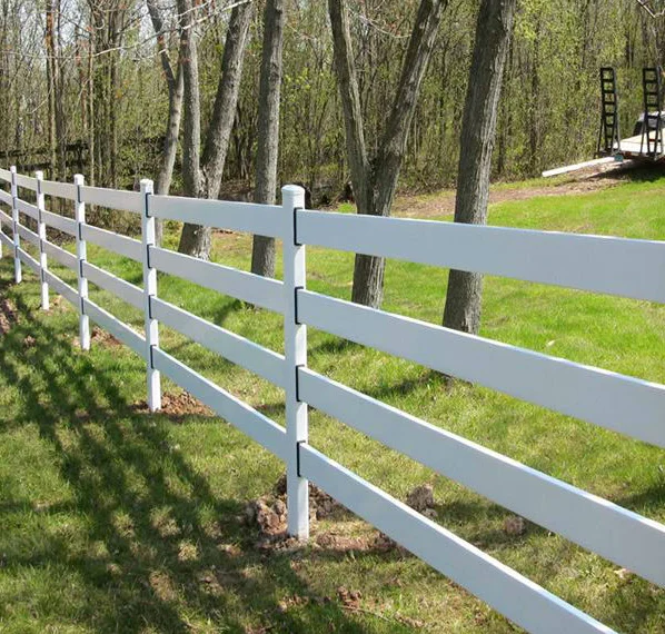 Pvc Horse Fence With 3 Heavy Rail/4 Rail /5 Rail For Horse Racecourse ...