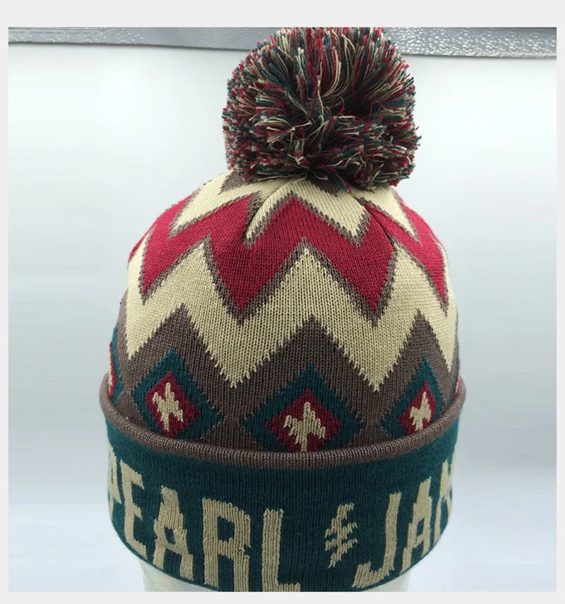 Acrylic Knitting Hat Jacquard Beanies 