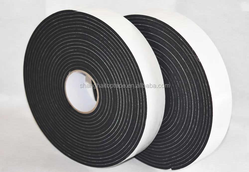 High Sticky 2mm*18mm Self Adhesive Epdm Foam Tape For Sound Deadening