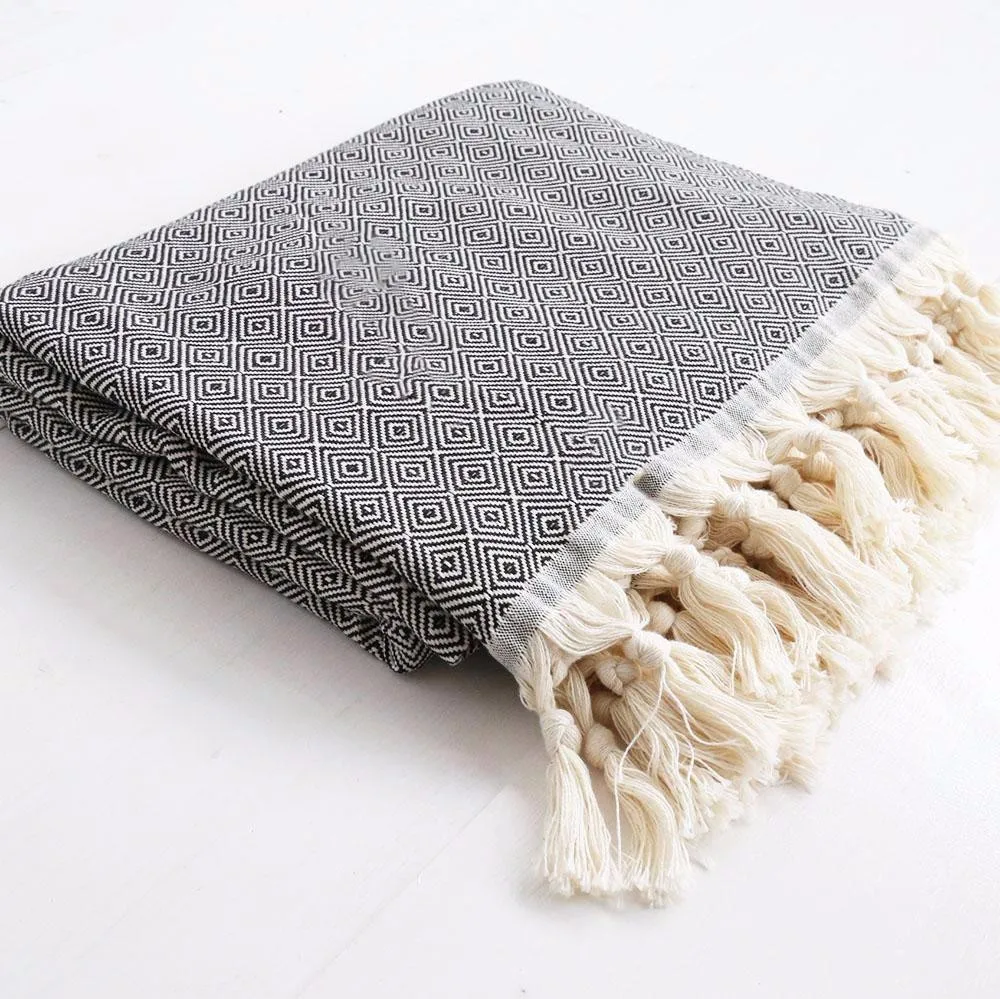 High Quality Picnic Camping Beach Mink Tribal Cotton Throw Turkish