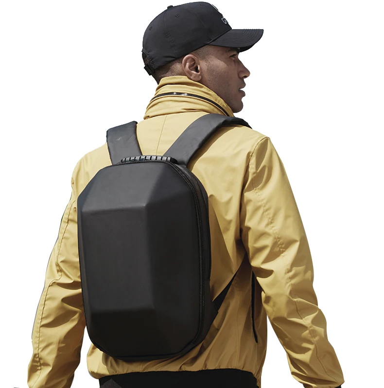 Motorcycle Backpack Waterproof Hard Case Backpack Carbon Fiber