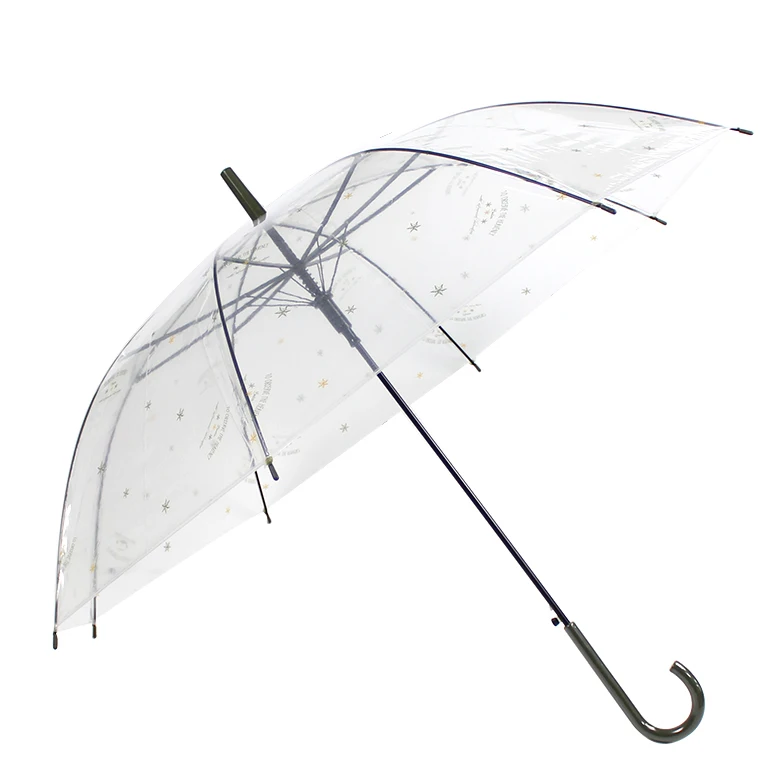 China Manufacturer Clear Plastic Transparent Umbrellas Wholesale With