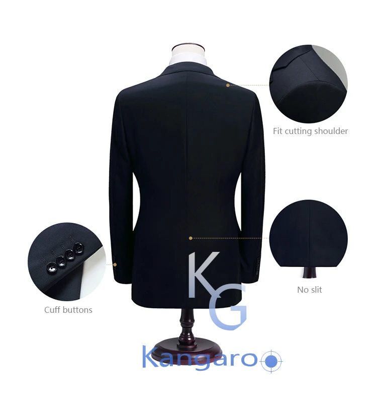 Branded Slim Fit Bespoke Anti Shrink Business Suit For Men .jpg