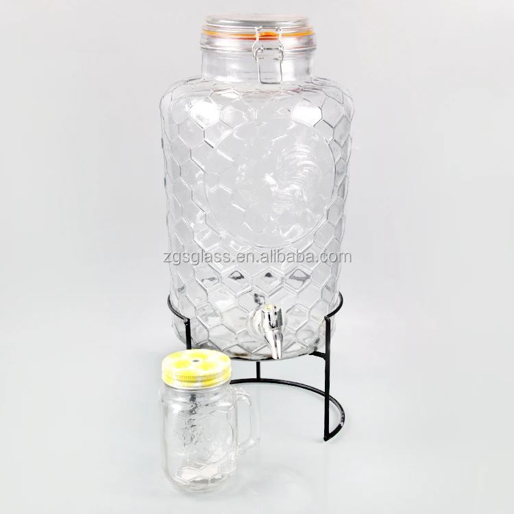 2.5 Gallon Beverage Drink Dispenser Glass Juice Jar With Tap Buy Glass Juice Jar With Tap