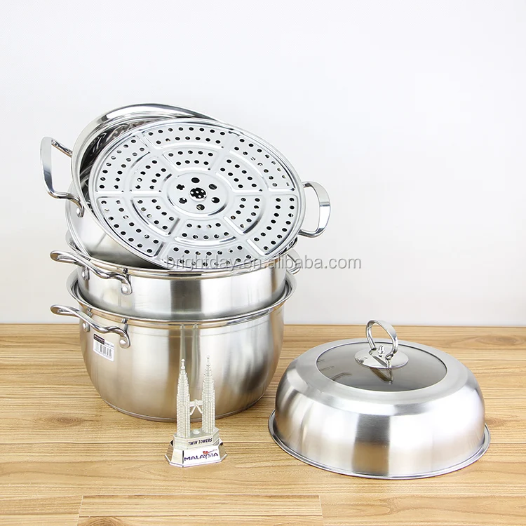 32cm Three Layers Couscous Steamer Pot Commercial Bun Steamer Buy
