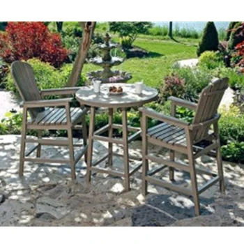 3pcs Outdoor Teak Dining Table With Chairs Summer Winds Patio
