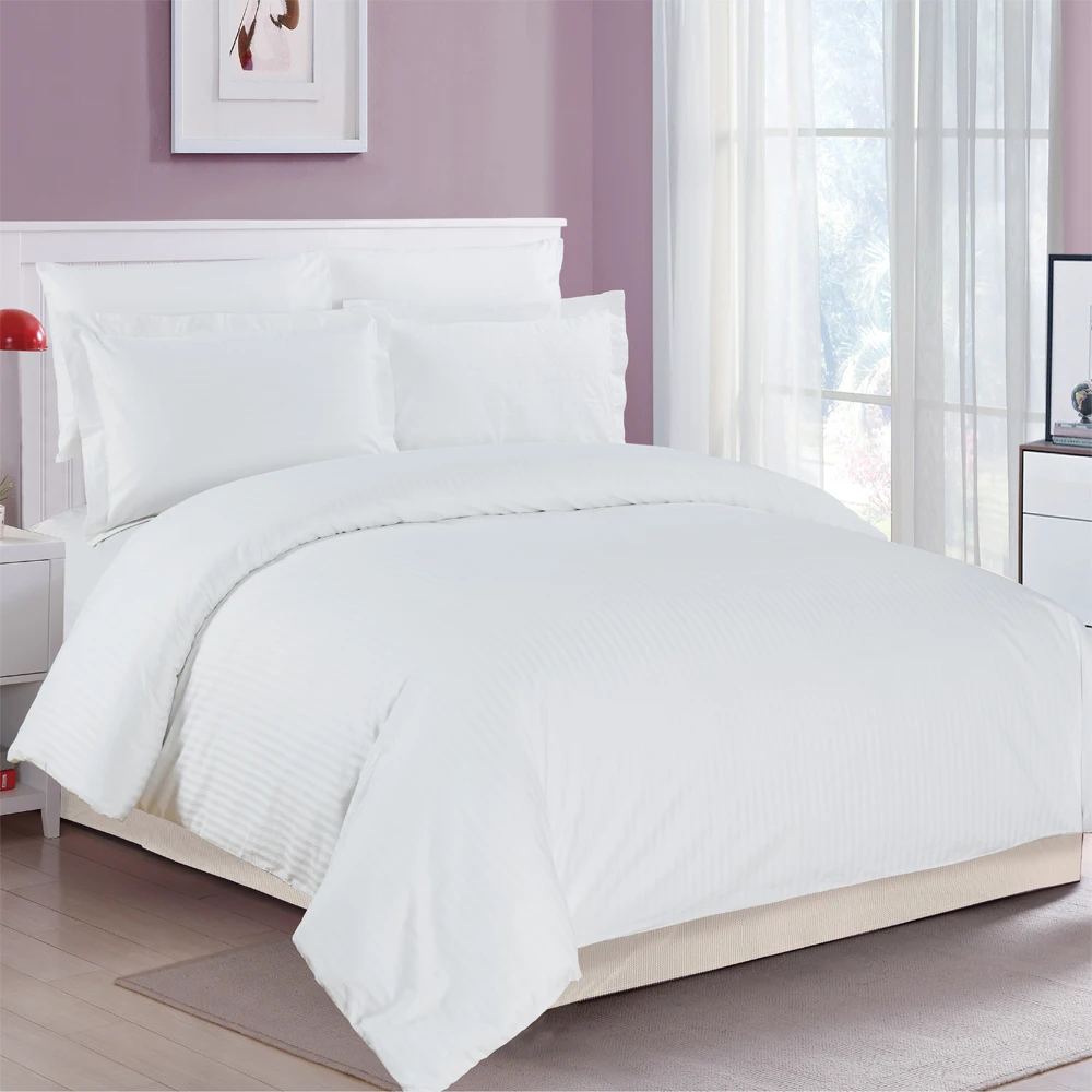 Cotton Hotel White Bedsheet Queen Size Bedding Set Buy Queen