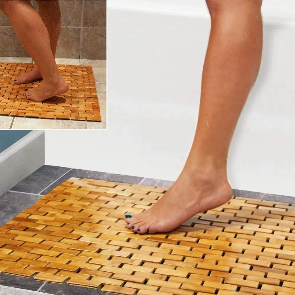 Luxury Rollup Bamboo Bath Shower Spa Sauna Mat Buy Bamboo Spa Mat