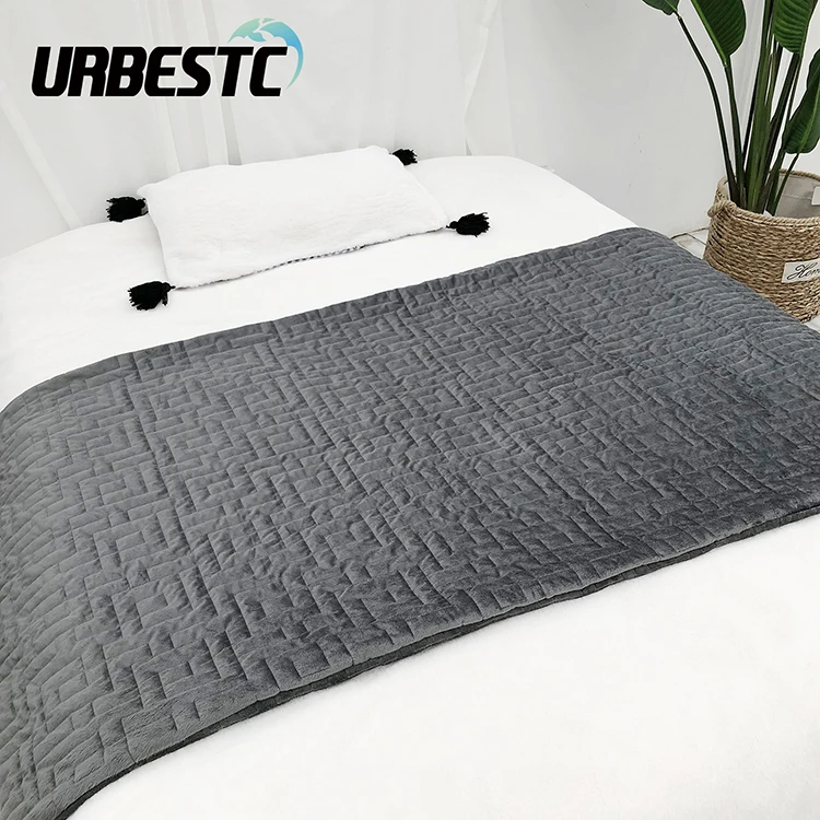 Customized Color Polyester Cover Down Alternative Weighted Comforter