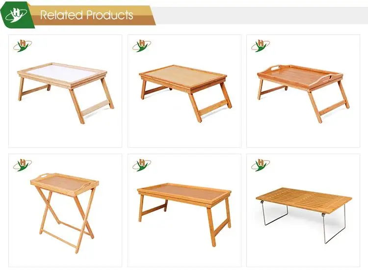 HomeBamboo Laptop Bed Tray Multi-Position Adjustable Surface Folding Legs and Storage Drawer