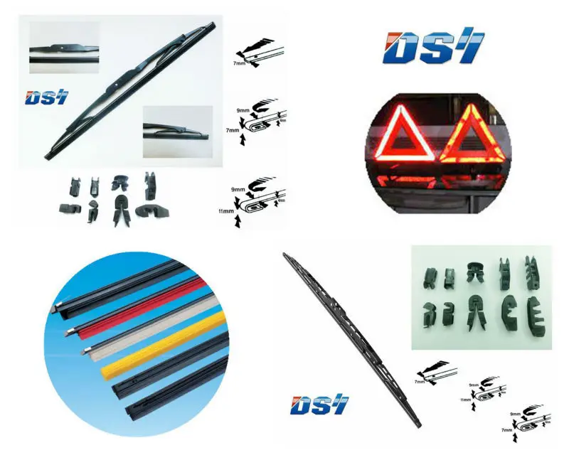 Dsy 516 Factory Wholesale Windshield Silicone Chrome Car Double Soft