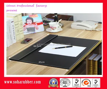 With Logo Print Computer Office Leather Desk Pad Buy Leather