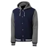 Wholesale Plain Varsity Jacket Custom High quality Baseball Hooded Jacket