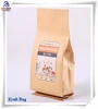 Custom printed kraft paper ziplock standup food pouches with window