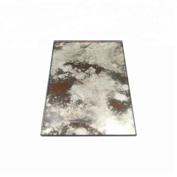 5mm 4mm frameless grey gold antique mirror glass sheet larger