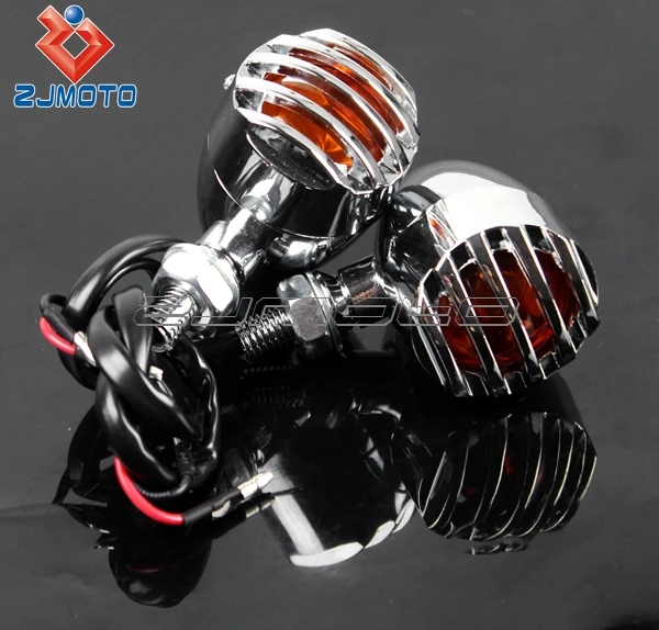 Motorcycle Turn Light LED Turn Light Grille Turn Signal Lamp for Shadow Aero Phantom VLX 750 1100 VF Magna Stateline