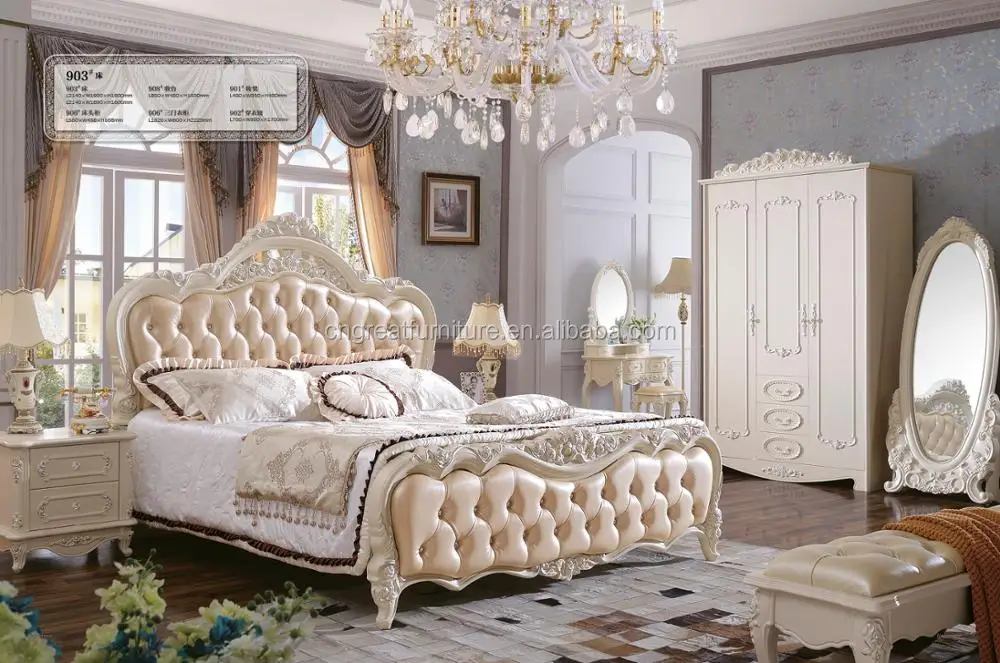 Pakistan Antique Fancy White Vintage Bedroom Sets Bedroom ...