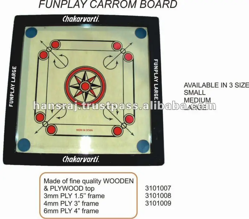 Fair Play Carrom Board View Fair Play Carrom Board Chakarvarti