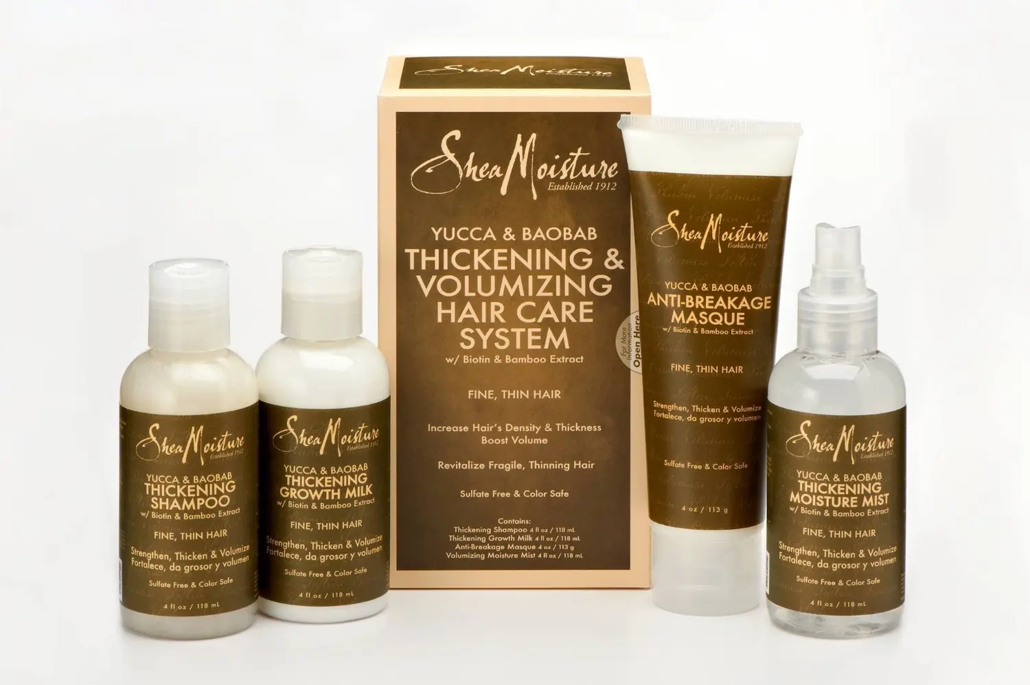 Buy Shea Moisture Yucca & Baobab Thickening & Volumizing Hair Care