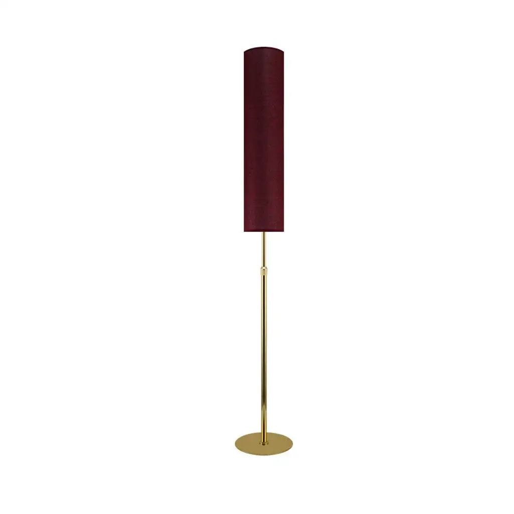 Retractable LED Floor Lamp, Living Room Vertical Eye Protection Desk Lamp, Chinese Bedroom Headboard Reading Light, Stepless Remote Control, H130-185cm2315cm (E271) (Color : Red gold body)