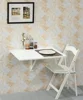 White folding wooden kitchen table wall mounted fallen table