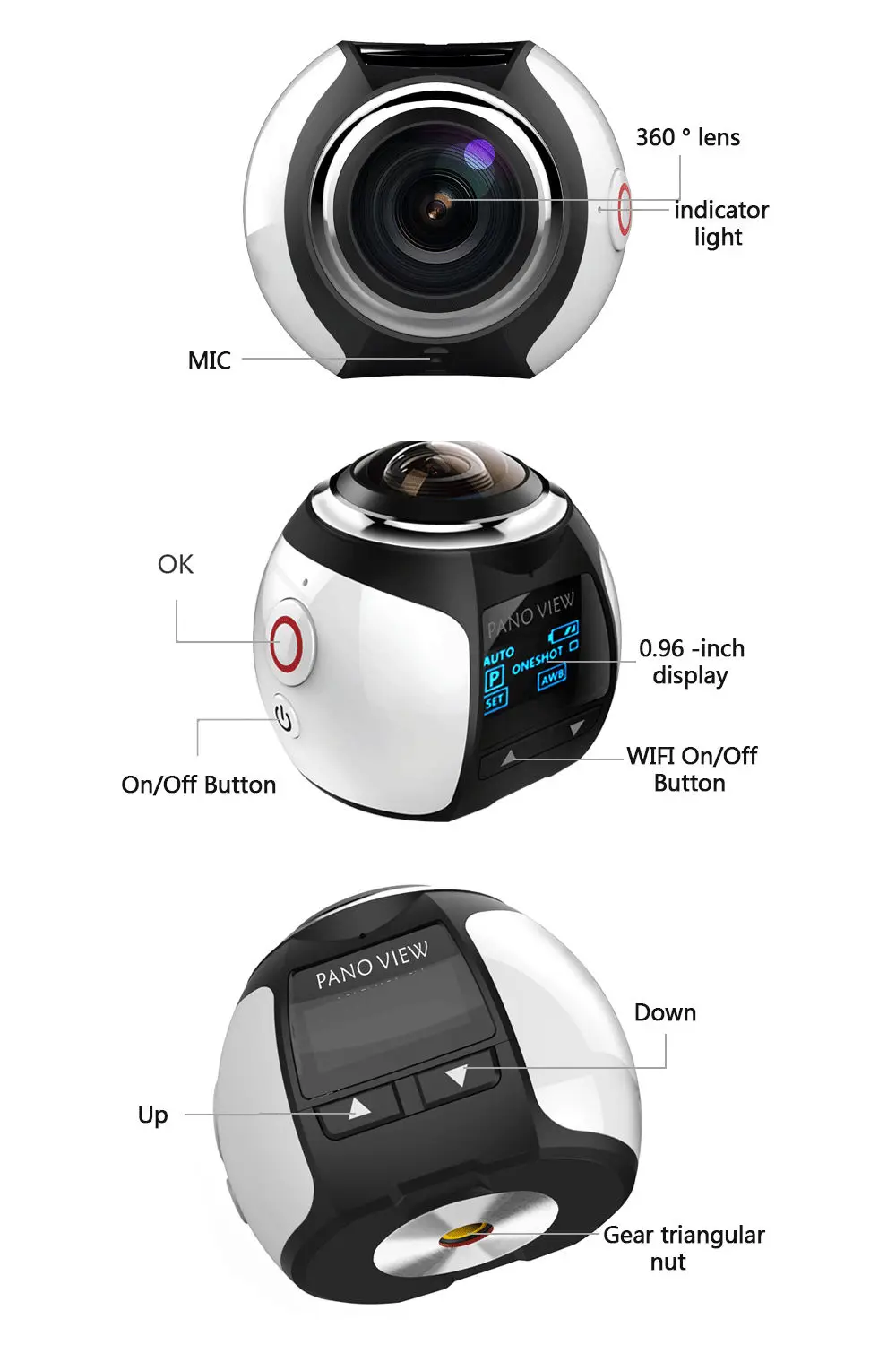 OEM factory 360 Degree Internet Live Streaming Cam Panoramic VR new camera  360 Build-in WiFi Mini Sports Action Camera| Alibaba.com