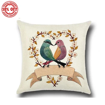 Decorative Linen Cotton Blended Custom Christmas Fancy Sofa Throw