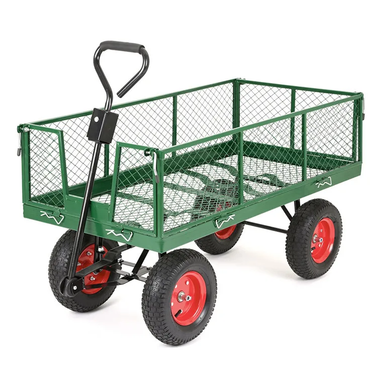 300kgs Foldable Yellow Kids Garden Trolley Wagon Carts Buy Kids