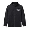 High quality windbreaker fleece lining 3000mm waterproof 3 layer soft shell men jacket