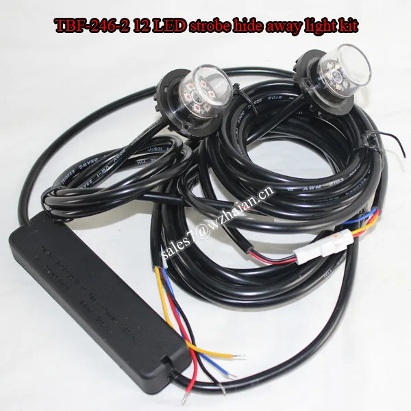 2 Head 12 Led Hide Away Strobe Lamp/flashing Hide Away Light/12v Truck ...