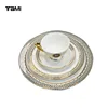 Gold Arabic Healthy Durable Porcelain Dinnerware sets Tableware