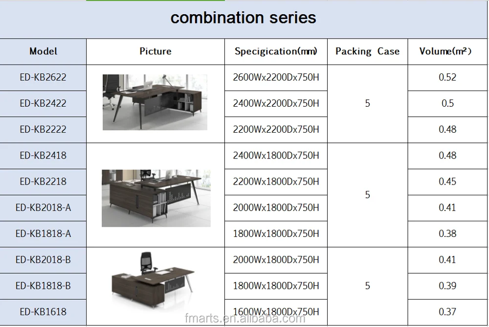New Products Black Colour Standard Table Size Wooden Table Executive