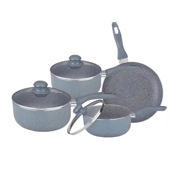 Health And Safe Aluminum Marble Coated Cookware Set Buy