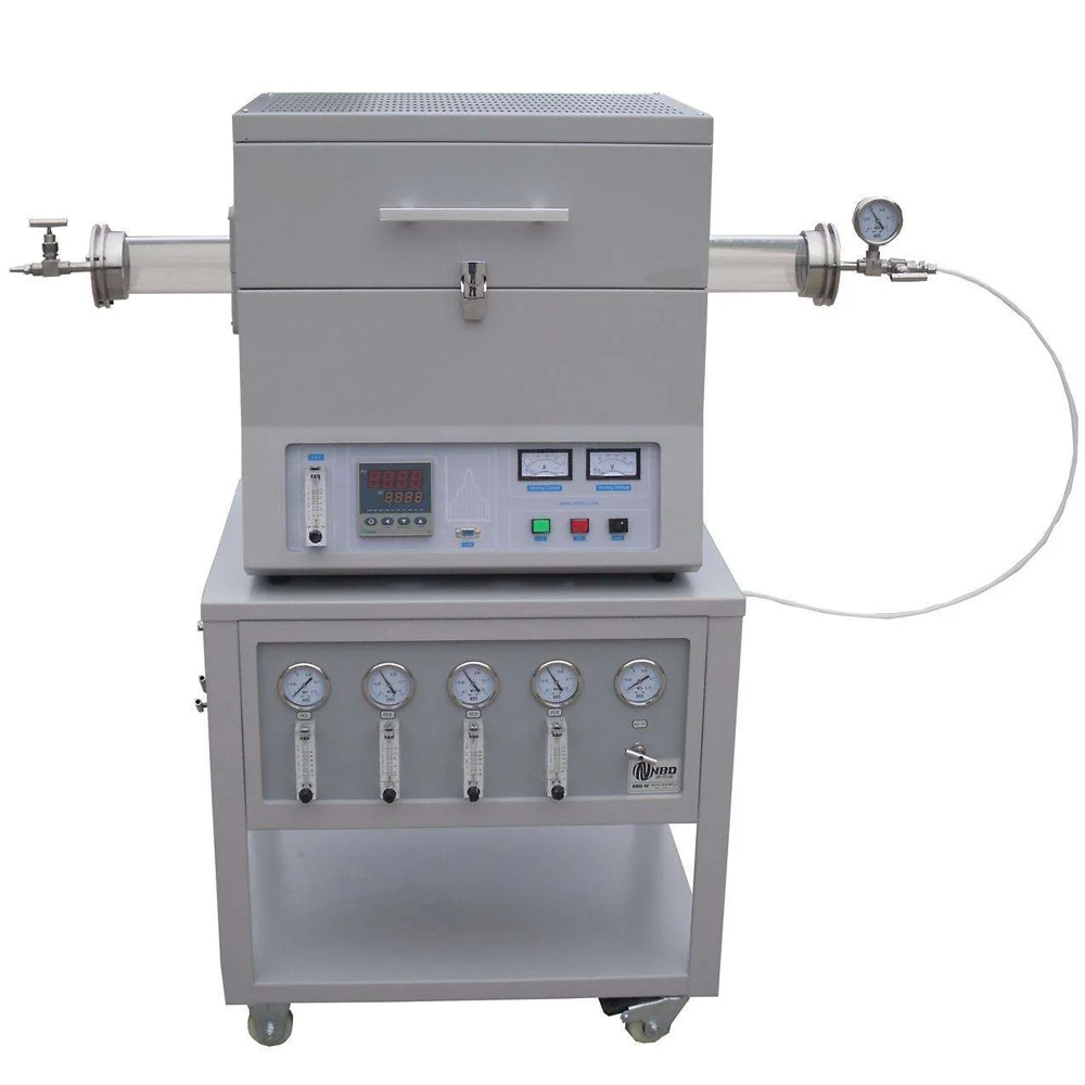 1200 Degree Electrical Plasma Enhanced Chemical Vapor Deposition PECVD Vacuum Tube Furnace With Proton Mixing Control System