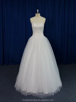 Cheap Price China Custom Made Alibaba Wedding Dress In Cream Color