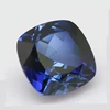 Machine cut blue diamond cushion cut #34 blue sapphire stone