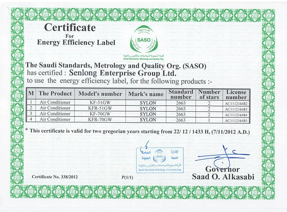 9000BTU T3 220v/60Hz cooling only wall split air conditioner
