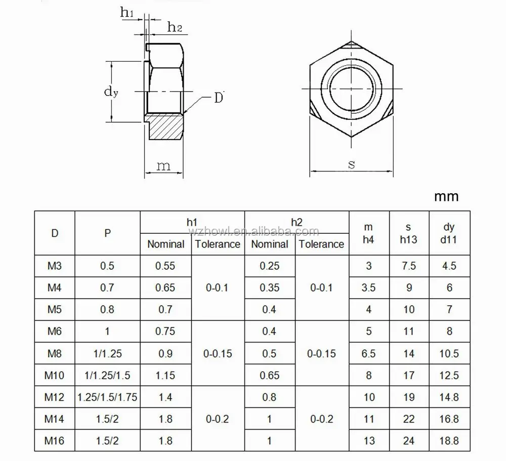 material 8.8 steel / Hexagon Hex Weld Nuts / Steel Din Stainless Nut Weld 929